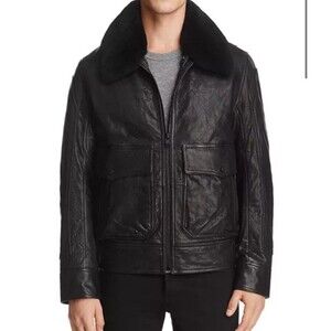 Andrew Marc The 3416 Aviator Jacket Men’s Leather Jacket Size: Medium NWT $795